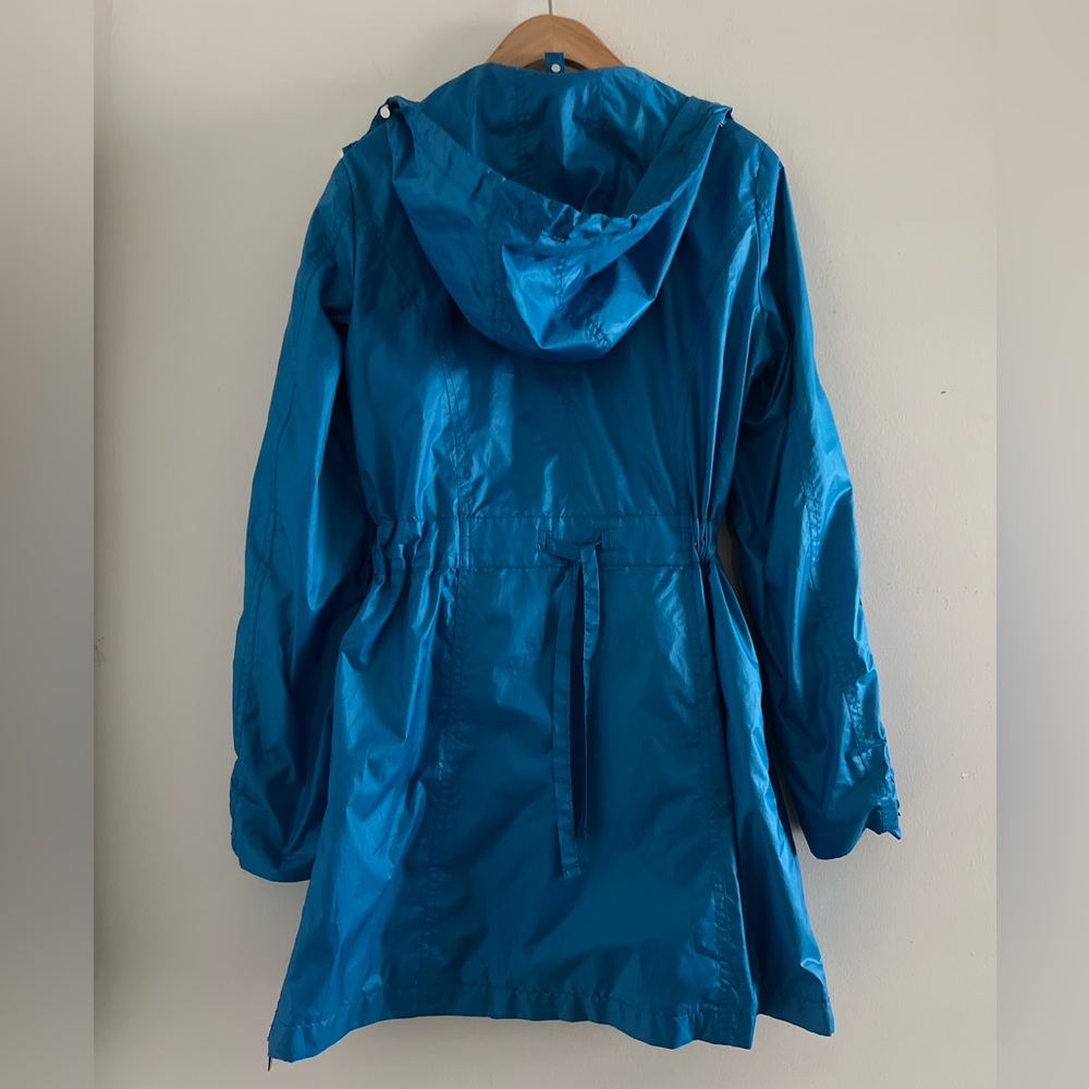 Laundry by Shelli Segal Blue Windbreaker Raincoat Sz XS - Picture 2 of 4